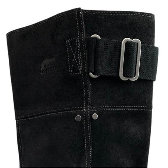 Sorel Toronto Boots Womens 10.5 Black Suede Leather Waterproof Casual NL2119 - Picture 6 of 9